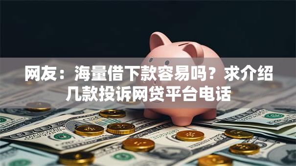 网友：海量借下款容易吗？求介绍几款投诉网贷平台电话