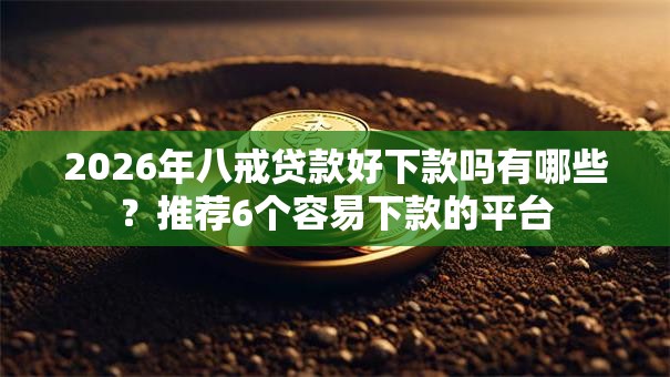 2026年八戒贷款好下款吗有哪些？推荐6个容易下款的平台