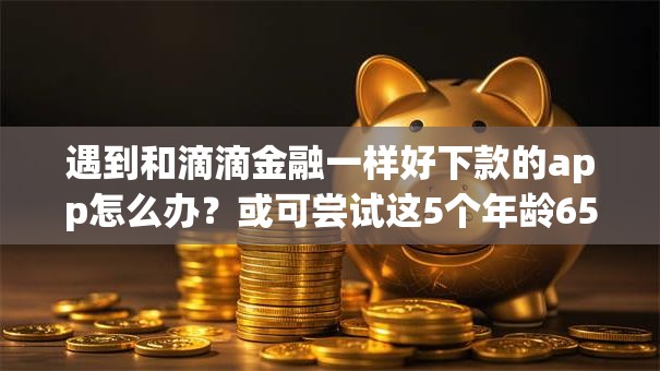 遇到和滴滴金融一样好下款的app怎么办？或可尝试这5个年龄65了可以申请的网贷平台