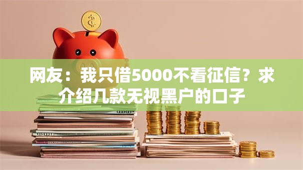 网友:我只借5000不看征信?求介绍几款无视黑户的口子 网友:我只借5000不看征信?求介绍几款无视黑户的口子