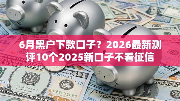 6月黑户下款口子？2026最新测评10个2025新口子不看征信