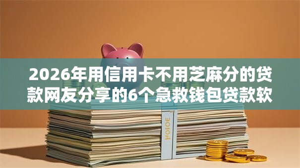 2026年用信用卡不用芝麻分的贷款网友分享的6个急救钱包贷款软件黑户好下款我觉得不错！