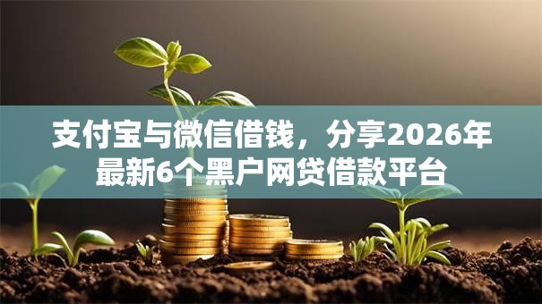 支付宝与微信借钱，分享2026年最新6个黑户网贷借款平台