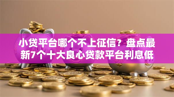 小贷平台哪个不上征信？盘点最新7个十大良心贷款平台利息低