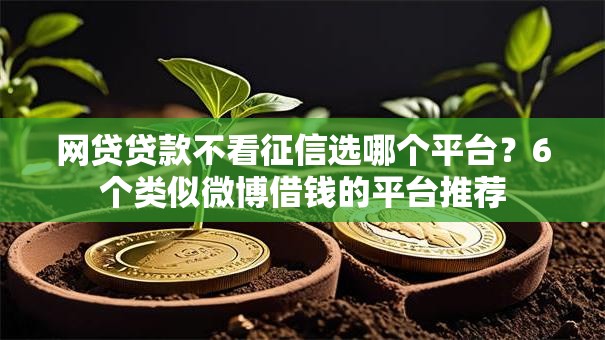 网贷贷款不看征信选哪个平台？6个类似微博借钱的平台推荐