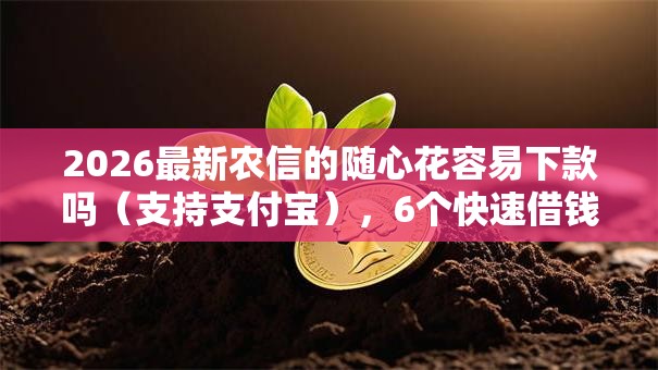 2026最新农信的随心花容易下款吗（支持支付宝），6个快速借钱平台无私分享