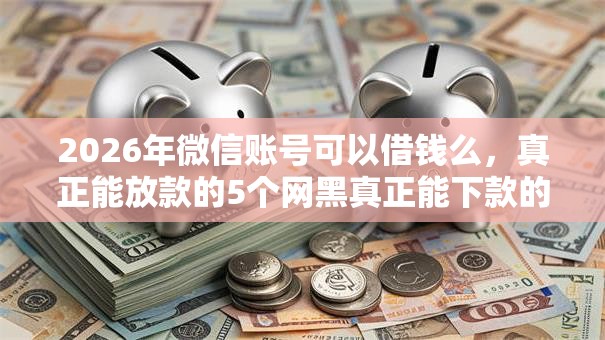 2026年微信账号可以借钱么，真正能放款的5个网黑真正能下款的平台推荐