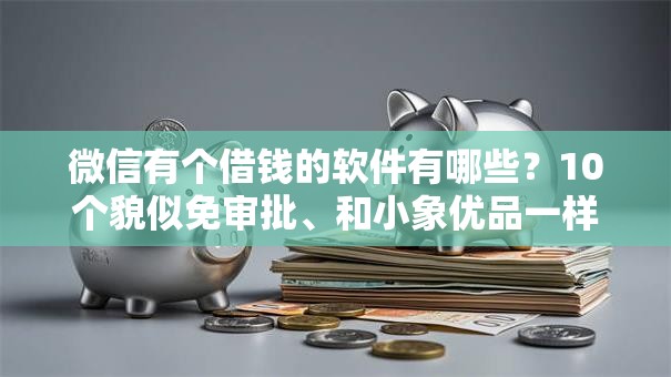 微信有个借钱的软件有哪些？10个貌似免审批、和小象优品一样的平台合集