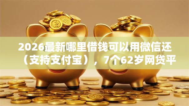 2026最新哪里借钱可以用微信还（支持支付宝），7个62岁网贷平台无私分享