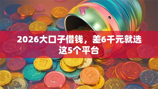 2026大口子借钱，差6千元就选这5个平台