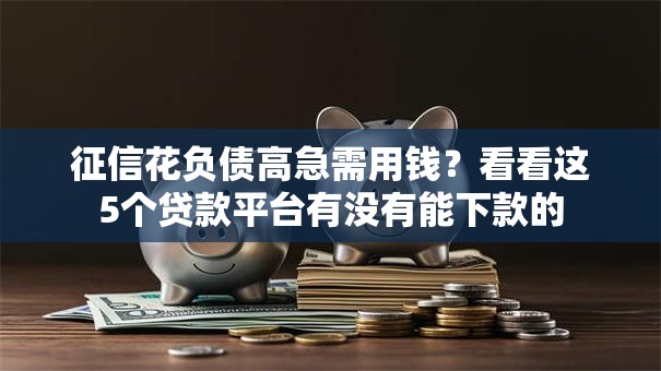 征信花负债高急需用钱？看看这5个贷款平台有没有能下款的