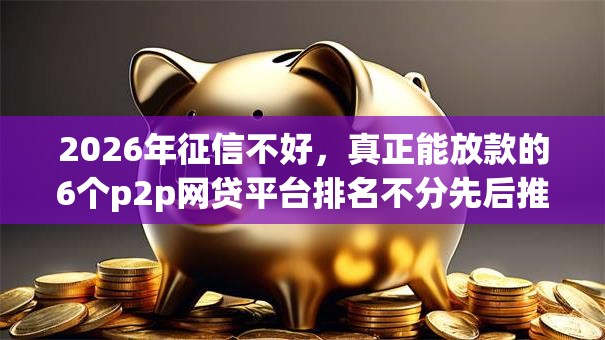 2026年征信不好，真正能放款的6个p2p网贷平台排名不分先后推荐