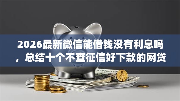 2026最新微信能借钱没有利息吗，总结十个不查征信好下款的网贷app！