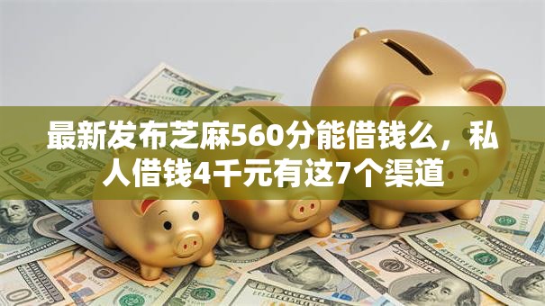 最新发布芝麻560分能借钱么，私人借钱4千元有这7个渠道
