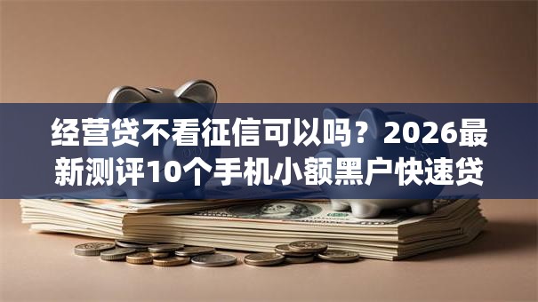 经营贷不看征信可以吗？2026最新测评10个手机小额黑户快速贷款app