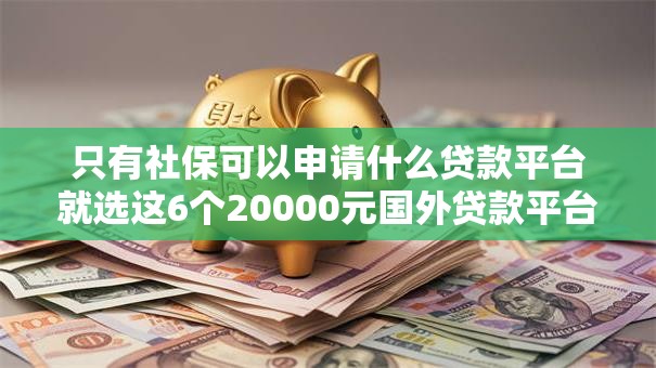 只有社保可以申请什么贷款平台就选这6个20000元国外贷款平台
