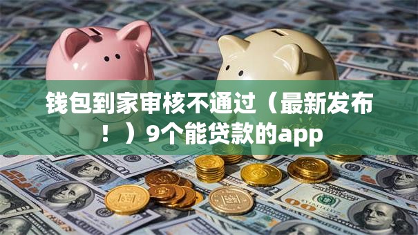 钱包到家审核不通过（最新发布！）9个能贷款的app