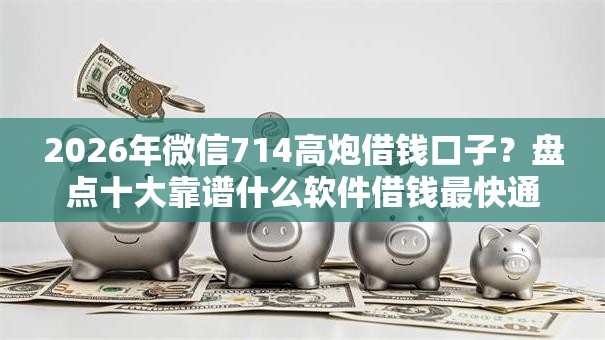 2026年微信714高炮借钱口子？盘点十大靠谱什么软件借钱最快通过利息低