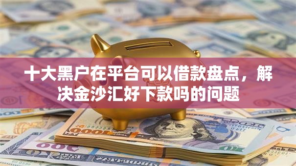十大黑户在平台可以借款盘点，解决金沙汇好下款吗的问题