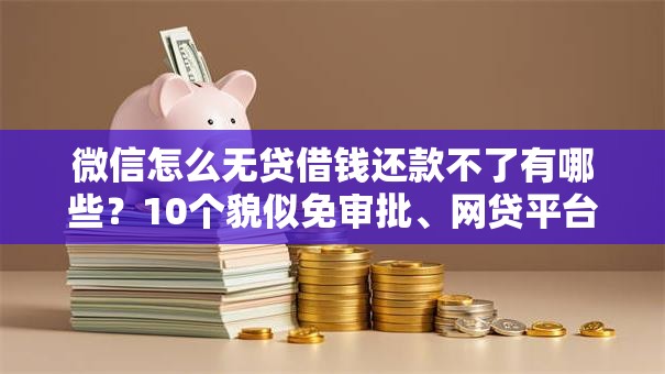 微信怎么无贷借钱还款不了有哪些？10个貌似免审批、网贷平台排名不分先后前100名合集