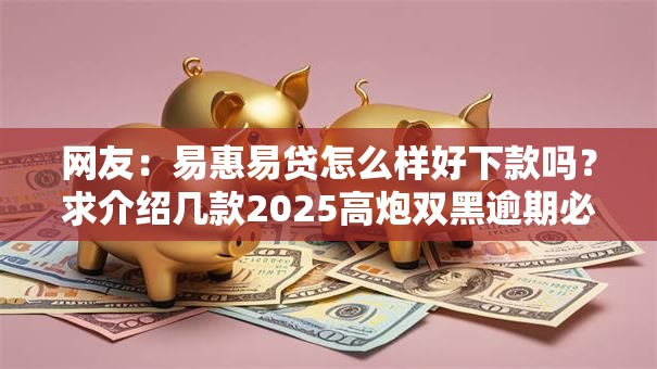 网友：易惠易贷怎么样好下款吗？求介绍几款2025高炮双黑逾期必下款口子