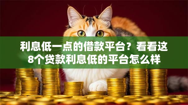 利息低一点的借款平台？看看这8个贷款利息低的平台怎么样