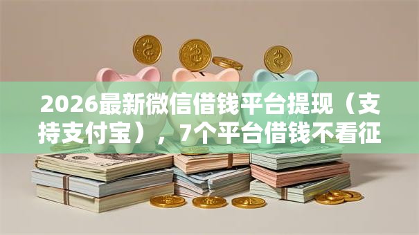 2026最新微信借钱平台提现（支持支付宝），7个平台借钱不看征信秒到账无私分享