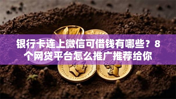 银行卡连上微信可借钱有哪些?8个网贷平台怎么推广推荐给你 银行卡连上微信可借钱有哪些?8个网贷平台怎么推广推荐给你