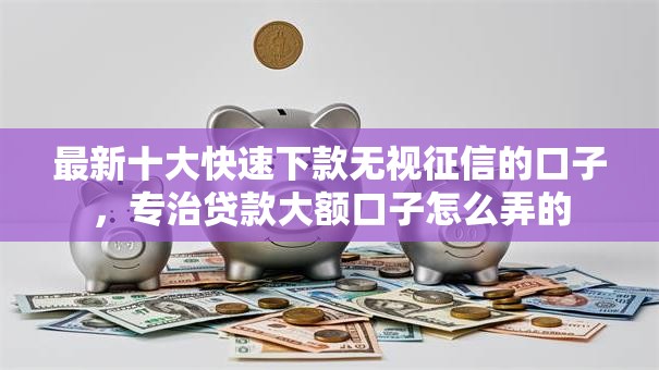 最新十大快速下款无视征信的口子，专治贷款大额口子怎么弄的