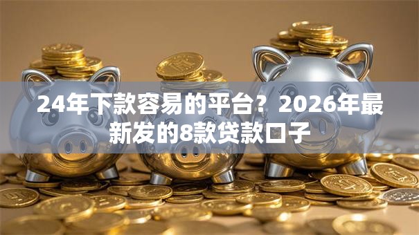 24年下款容易的平台？2026年最新发的8款贷款口子