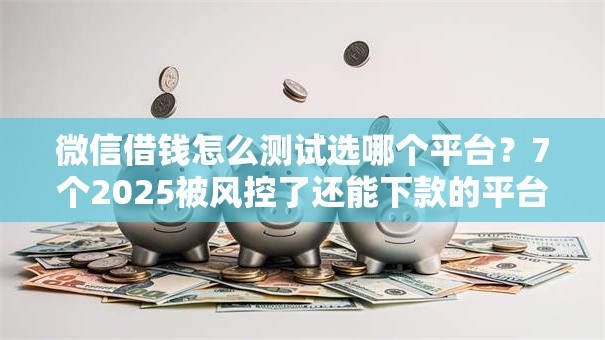 微信借钱怎么测试选哪个平台？7个2025被风控了还能下款的平台推荐