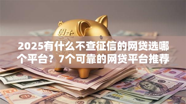 2025有什么不查征信的网贷选哪个平台？7个可靠的网贷平台推荐