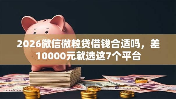 2026微信微粒贷借钱合适吗，差10000元就选这7个平台