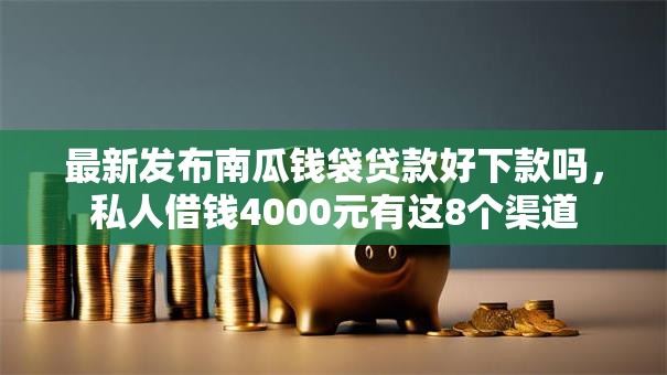 最新发布南瓜钱袋贷款好下款吗，私人借钱4000元有这8个渠道