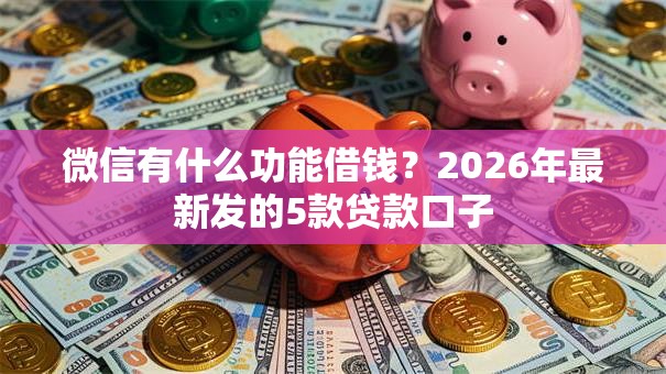 微信有什么功能借钱？2026年最新发的5款贷款口子