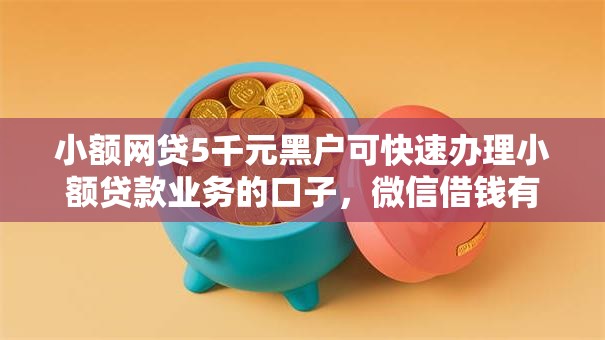 小额网贷5千元黑户可快速办理小额贷款业务的口子，微信借钱有什么保障嘛的5个平台介绍
