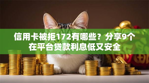 信用卡被拒172有哪些？分享9个在平台贷款利息低又安全