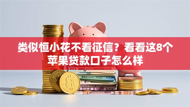 类似恒小花不看征信？看看这8个苹果贷款口子怎么样