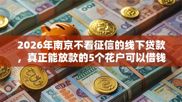 2026年南京不看征信的线下贷款，真正能放款的5个花户可以借钱的软件推荐