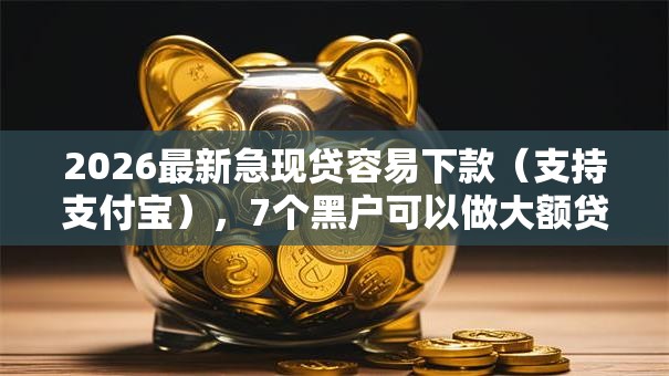 2026最新急现贷容易下款（支持支付宝），7个黑户可以做大额贷款平台无私分享