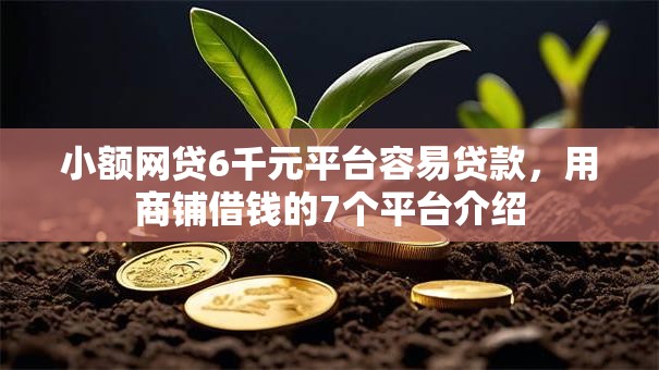 小额网贷6千元平台容易贷款，用商铺借钱的7个平台介绍