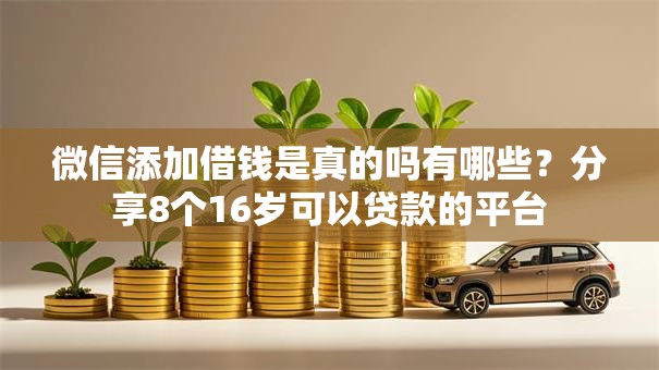 微信添加借钱是真的吗有哪些？分享8个16岁可以贷款的平台