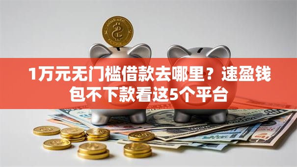 1万元无门槛借款去哪里？速盈钱包不下款看这5个平台