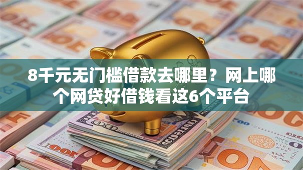 8千元无门槛借款去哪里？网上哪个网贷好借钱看这6个平台