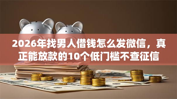 2026年找男人借钱怎么发微信，真正能放款的10个低门槛不查征信的app推荐