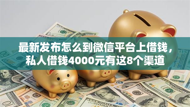 最新发布怎么到微信平台上借钱，私人借钱4000元有这8个渠道