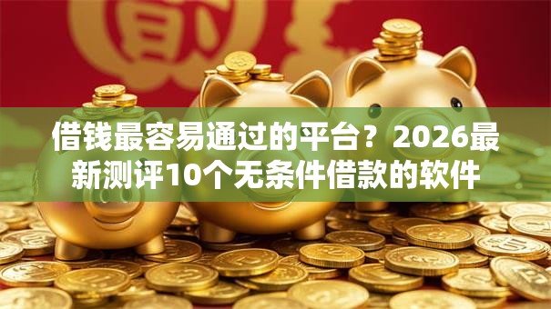 借钱最容易通过的平台?2026最新测评10个无条件借款的软件 借钱最容易通过的平台?2026最新测评10个无条件借款的软件