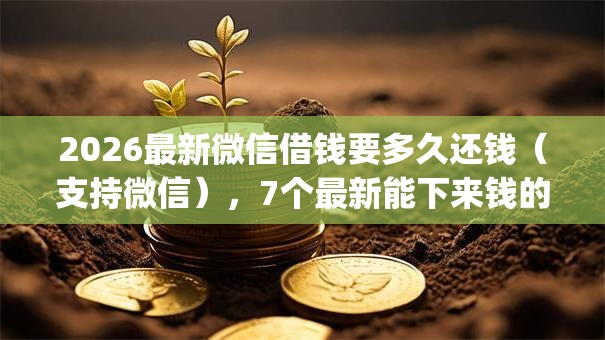 2026最新微信借钱要多久还钱（支持微信），7个最新能下来钱的app无私分享
