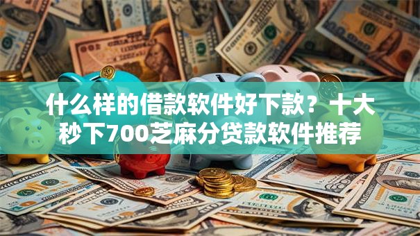 什么样的借款软件好下款？十大秒下700芝麻分贷款软件推荐