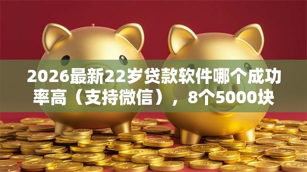 2026最新22岁贷款软件哪个成功率高（支持微信），8个5000块贷款秒下口子无私分享